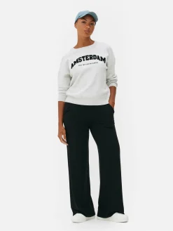 Sweats À Capuche Et Sweat-Shirts|Primark Sweat-shirt à Message Sur Le Devant Gris chiné