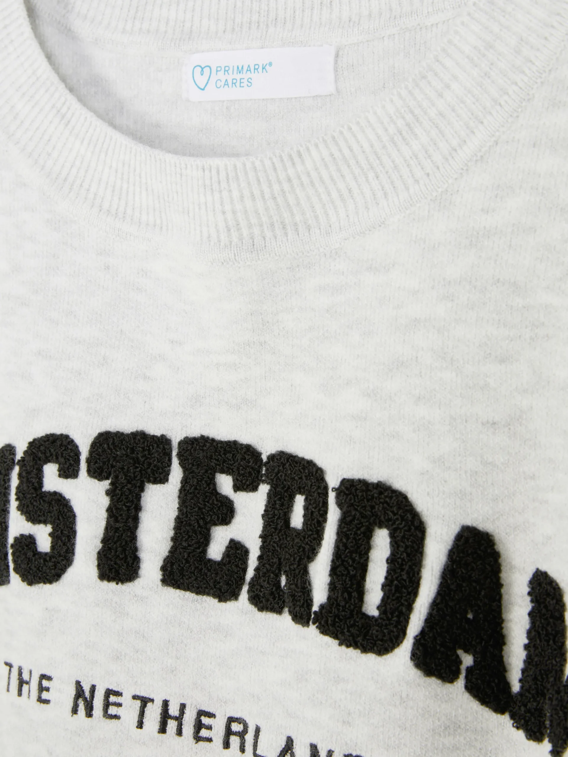 Sweats À Capuche Et Sweat-Shirts|Primark Sweat-shirt à Message Sur Le Devant Gris chiné