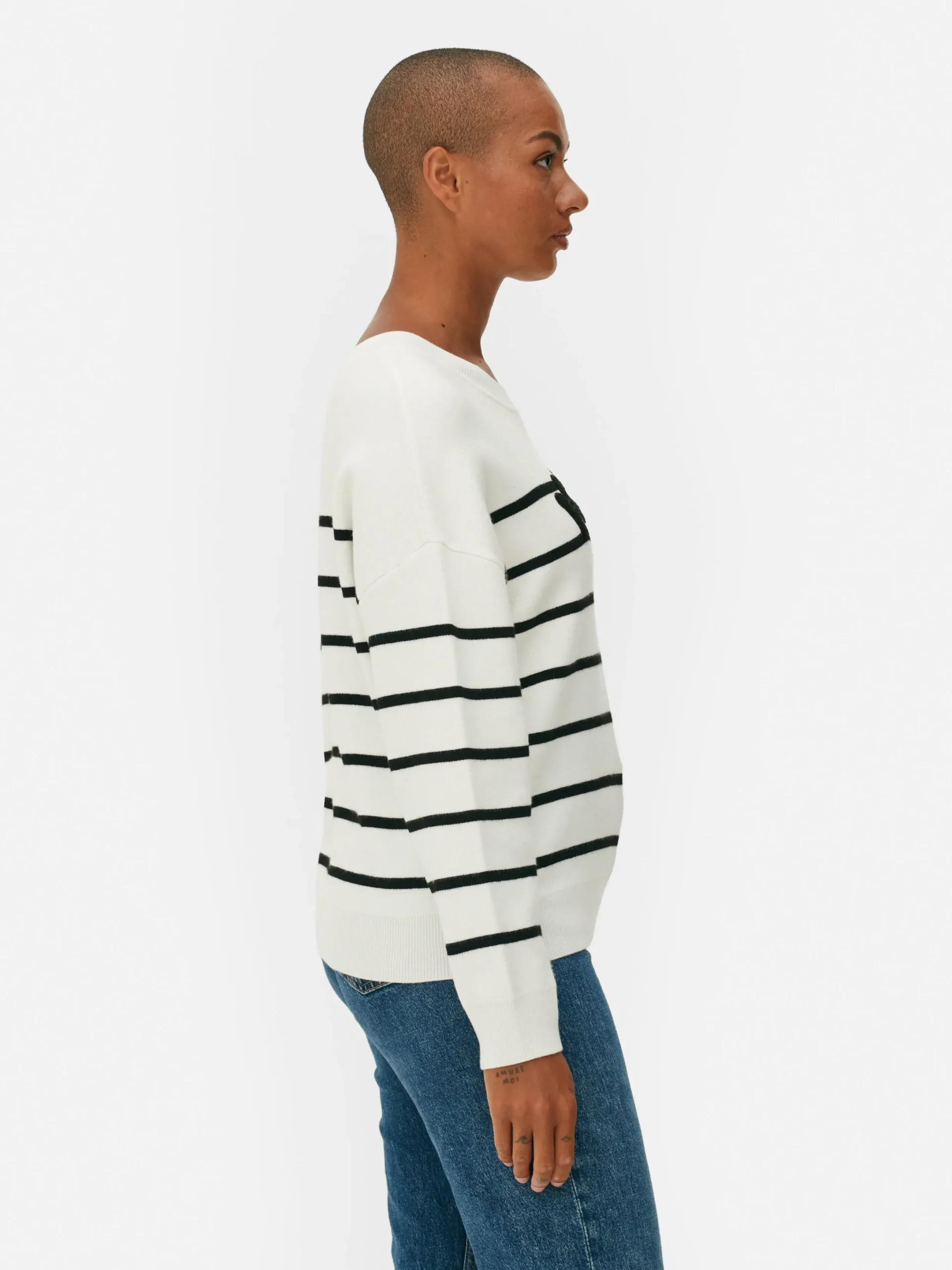 Sweats À Capuche Et Sweat-Shirts|Primark Sweat-shirt à Message Sur Le Devant Blanc