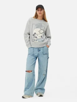 Sweats À Capuche Et Sweat-Shirts|Primark Sweat-shirt à Motif Esquisse Disney Mickey Mouse Gris
