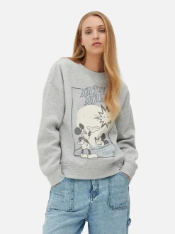 Sweats À Capuche Et Sweat-Shirts|Primark Sweat-shirt à Motif Esquisse Disney Mickey Mouse Gris