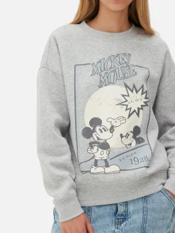 Sweats À Capuche Et Sweat-Shirts|Primark Sweat-shirt à Motif Esquisse Disney Mickey Mouse Gris