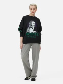 Beetlejuice|Tout Halloween|Primark Sweat-shirt à Motif Personnage Beetlejuice Noir
