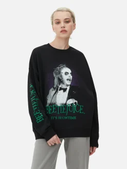 Beetlejuice|Tout Halloween|Primark Sweat-shirt à Motif Personnage Beetlejuice Noir