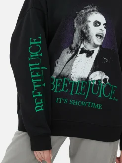 Beetlejuice|Tout Halloween|Primark Sweat-shirt à Motif Personnage Beetlejuice Noir