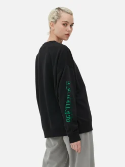 Beetlejuice|Tout Halloween|Primark Sweat-shirt à Motif Personnage Beetlejuice Noir