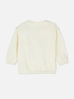 Pulls Et Gilets|Primark Sweat-shirt à Ourlet élastique Disney Mickey Mouse Écru