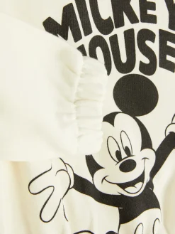 Pulls Et Gilets|Primark Sweat-shirt à Ourlet élastique Disney Mickey Mouse Écru