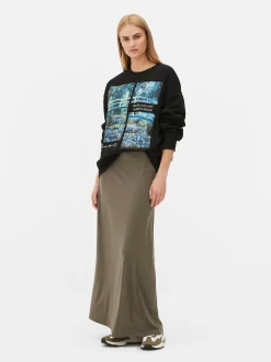 Sweats À Capuche Et Sweat-Shirts|Primark Sweat-shirt Claude Monet Le Bassin Aux Nymphéas Noir