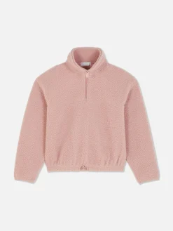 Sweats À Capuche Et Sweat-Shirts|Primark Sweat-shirt Demi-zippé En Molleton Rose