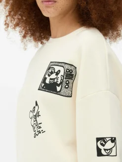 Sweats À Capuche Et Sweat-Shirts|Primark Sweat-shirt Disney Mickey Mouse X Keith Haring Crème