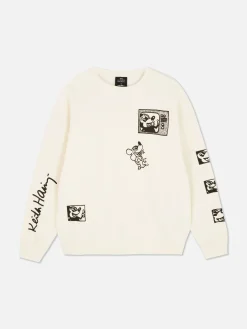 Sweats À Capuche Et Sweat-Shirts|Primark Sweat-shirt Disney Mickey Mouse X Keith Haring Crème