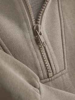 Sweats À Capuche Et Sweat-Shirts|Primark Sweat-shirt Délavé à L'acide à Col Cheminée Marron