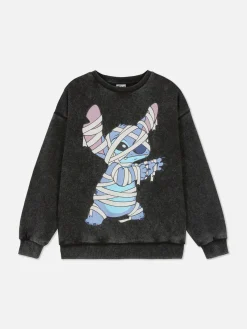 Tout Halloween|Sweats À Capuche Et Sweat-Shirts|Primark Sweat-shirt Délavé à L'acide Disney Lilo & Stitch Anthracite