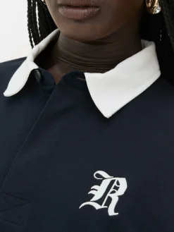 Hauts Et T-Shirts|Primark Sweat-shirt Façon Polo Oversize Rita Ora Bleu marine