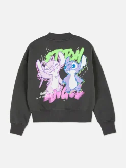 Sweats À Capuche Et Sweat-Shirts|Primark Sweat-shirt Graffiti Disney Lilo & Stitch Angel Anthracite
