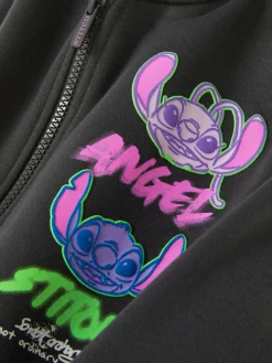 Sweats À Capuche Et Sweat-Shirts|Primark Sweat-shirt Graffiti Disney Lilo & Stitch Angel Anthracite