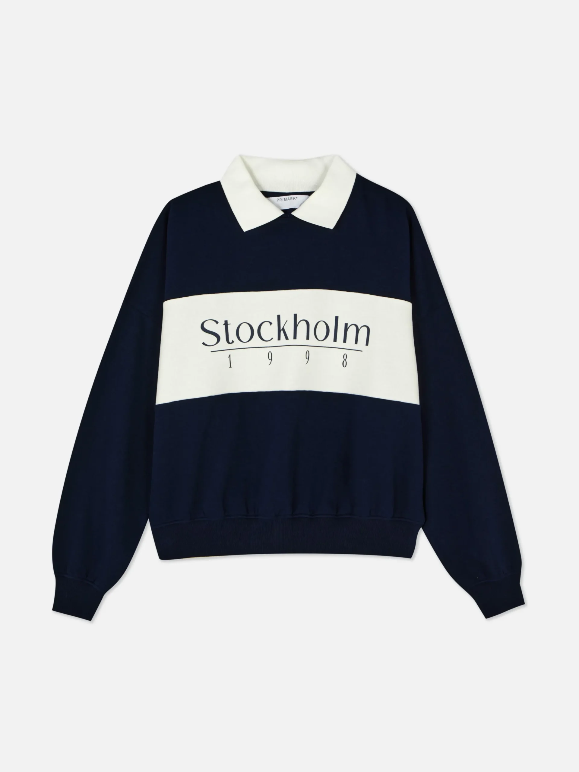 Sweats À Capuche Et Sweat-Shirts|Primark Sweat-shirt Graphique à Col Bleu marine