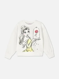 Sweats À Capuche Et Sweat-Shirts|Primark Sweat-shirt Graphique Disney La Belle Et La Bête Blanc