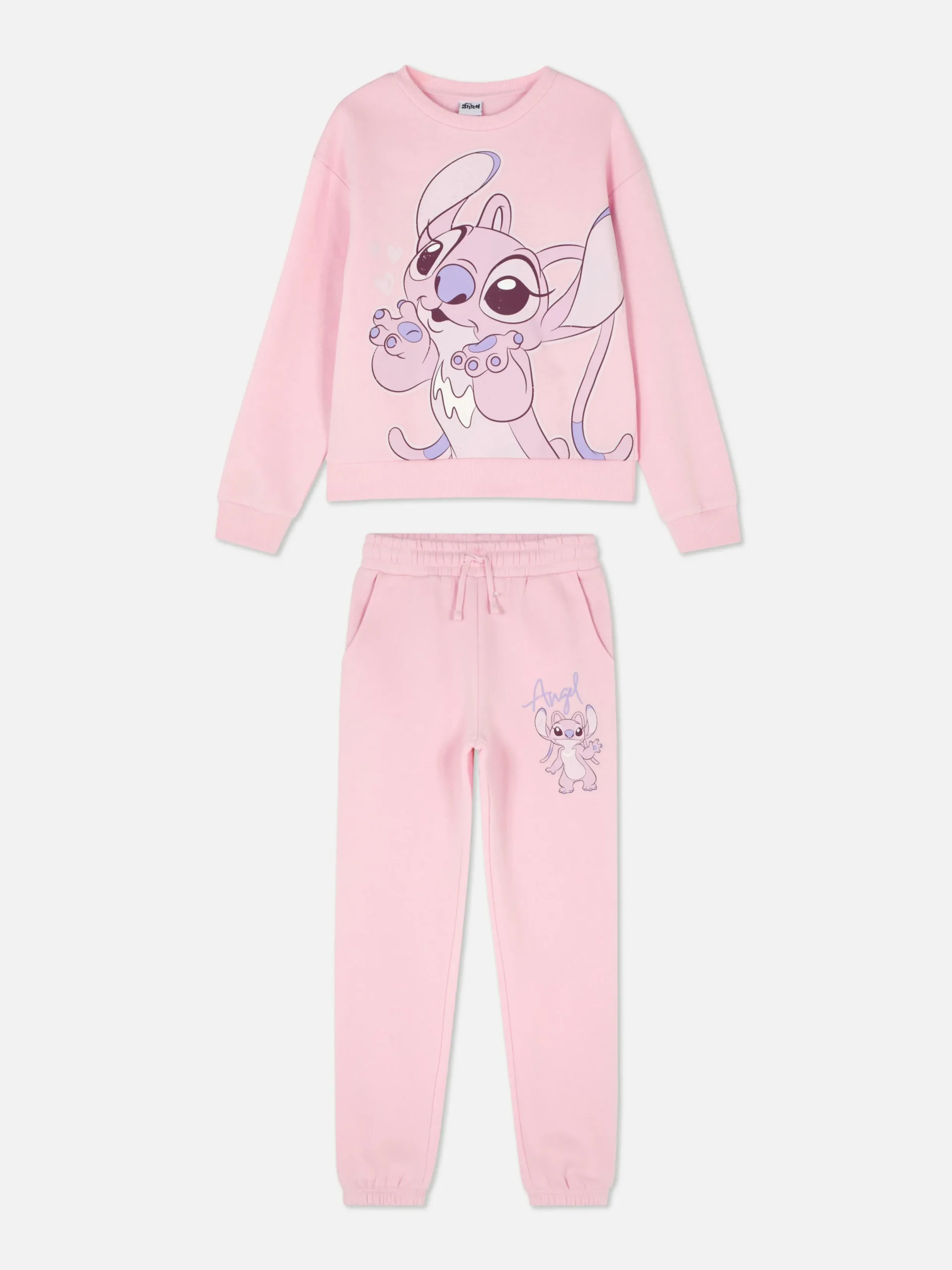 Sweats À Capuche Et Sweat-Shirts|Primark Sweat-shirt Graphique Disney Stitch Angel Rose