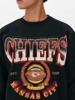 T-Shirts Et Sweat-Shirts À Motifs|Sweats À Capuche Et Sweat-Shirts|Primark Sweat-shirt Graphique NFL Kansas City Chiefs Noir