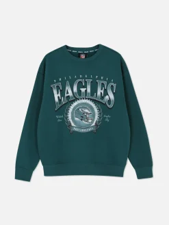 T-Shirts Et Sweat-Shirts À Motifs|Sweats À Capuche Et Sweat-Shirts|Primark Sweat-shirt Graphique NFL Philadelphia Eagles Bleu sarcelle