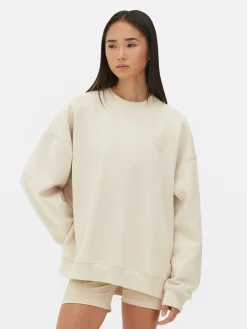 Vêtements De Sport|Primark Sweat-shirt Graphique Oversize Kappa X Écru