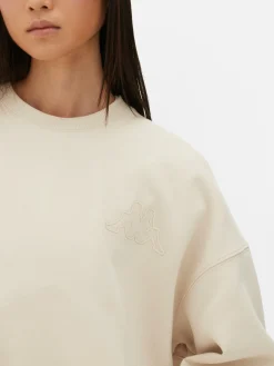 Vêtements De Sport|Primark Sweat-shirt Graphique Oversize Kappa X Écru