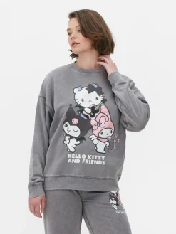 Sweats À Capuche Et Sweat-Shirts|Primark Sweat-shirt Hello Kitty And Friends à Coordonner Anthracite