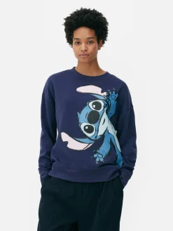 Sweats À Capuche Et Sweat-Shirts|Primark Sweat-shirt Large Disney Stitch Bleu marine