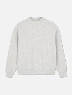 Sweats À Capuche Et Sweat-Shirts|Primark Sweat-shirt Oversize à Col Ras-du-cou Gris