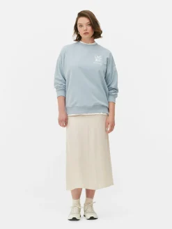 Sweats À Capuche Et Sweat-Shirts|Primark Sweat-shirt Oversize Graphique Bleu