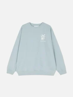 Sweats À Capuche Et Sweat-Shirts|Primark Sweat-shirt Oversize Graphique Bleu