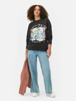 Sweats À Capuche Et Sweat-Shirts|Primark Sweat-shirt Oversize Graphique Les Schtroumpfs Anthracite