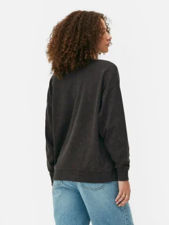 Sweats À Capuche Et Sweat-Shirts|Primark Sweat-shirt Oversize Graphique Les Schtroumpfs Anthracite