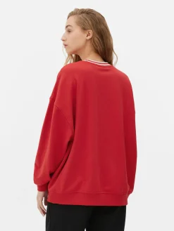 Sweats À Capuche Et Sweat-Shirts|Primark Sweat-shirt Oversize NBA Chicago Bulls Rouge