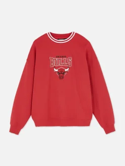 Sweats À Capuche Et Sweat-Shirts|Primark Sweat-shirt Oversize NBA Chicago Bulls Rouge
