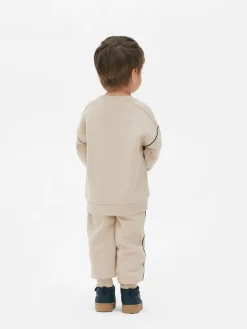 Sweats À Capuche Et Sweat-Shirts|Primark Sweat-shirt Passepoilé Super Mario à Coordonner Grège