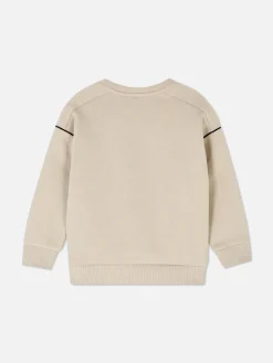 Sweats À Capuche Et Sweat-Shirts|Primark Sweat-shirt Passepoilé Super Mario à Coordonner Grège