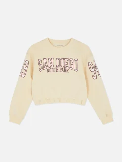 Sweats À Capuche Et Sweat-Shirts|Primark Sweat-shirt San Diego à Coordonner Écru