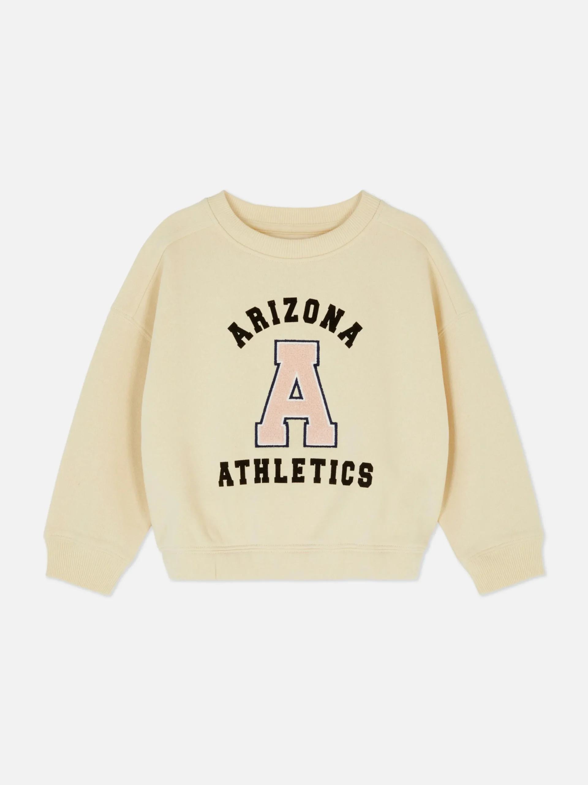 Sweats À Capuche Et Sweat-Shirts|Primark Sweat-shirt Style Universitaire à Lettre En Bouclé Grège