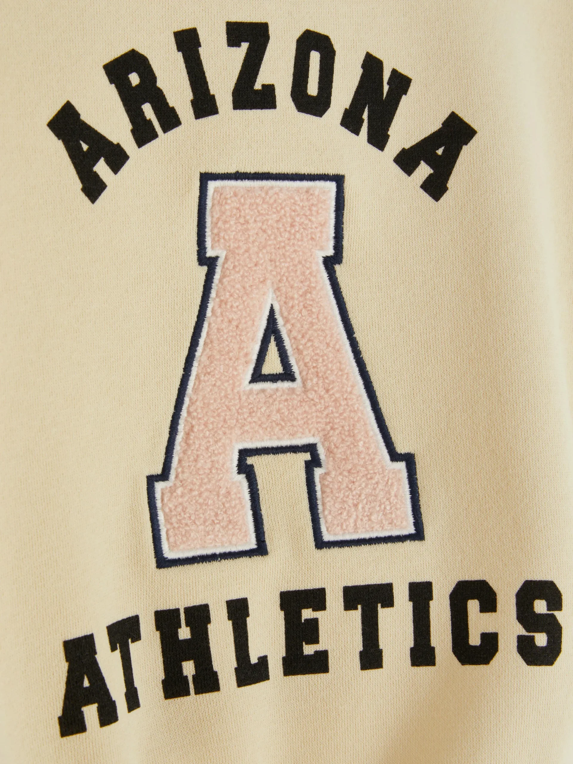 Sweats À Capuche Et Sweat-Shirts|Primark Sweat-shirt Style Universitaire à Lettre En Bouclé Grège