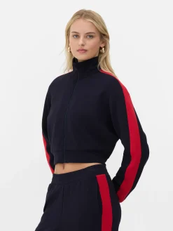 Sweats À Capuche Et Sweat-Shirts|Primark Sweat-shirt Zippé à Col Cheminée Rita Ora Bleu marine