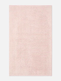 Tapis De Bain|Primark Tapis De Bain En Maille Chenille Rose poudré