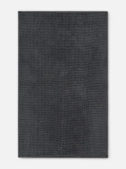 Tapis De Bain|Primark Tapis De Bain En Maille Chenille Gris foncé