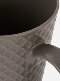 Tasses Et Mugs|Primark Tasse En Relief Pour Le Petit-déjeuner Gris