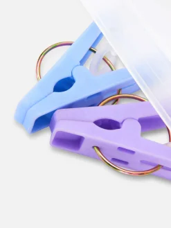 Solutions De Rangement Murales Et Cintres|Primark Étendoir Pliant à 24 Pinces Multicolore