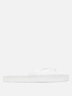 Tongs Et Claquettes|Primark Tongs Plates Essential Blanc