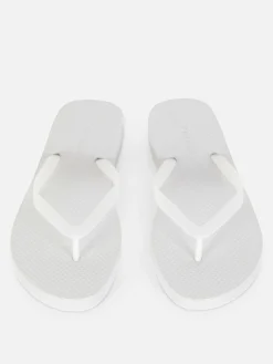 Tongs Et Claquettes|Primark Tongs Plates Essential Blanc