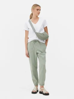 Hauts Et T-Shirts|Primark T-shirt à Col En V Et Manches Courtes Blanc